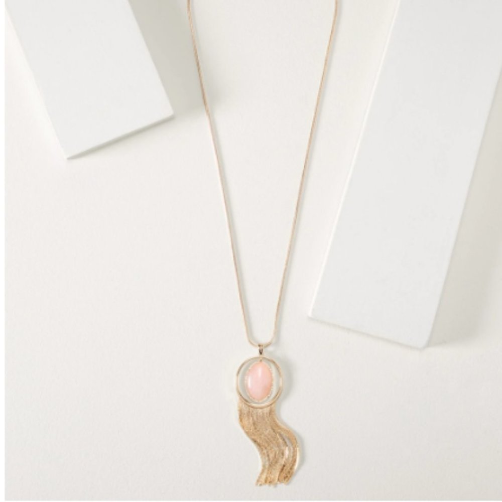 NWT White House Black Market Goldtone pendant necklace